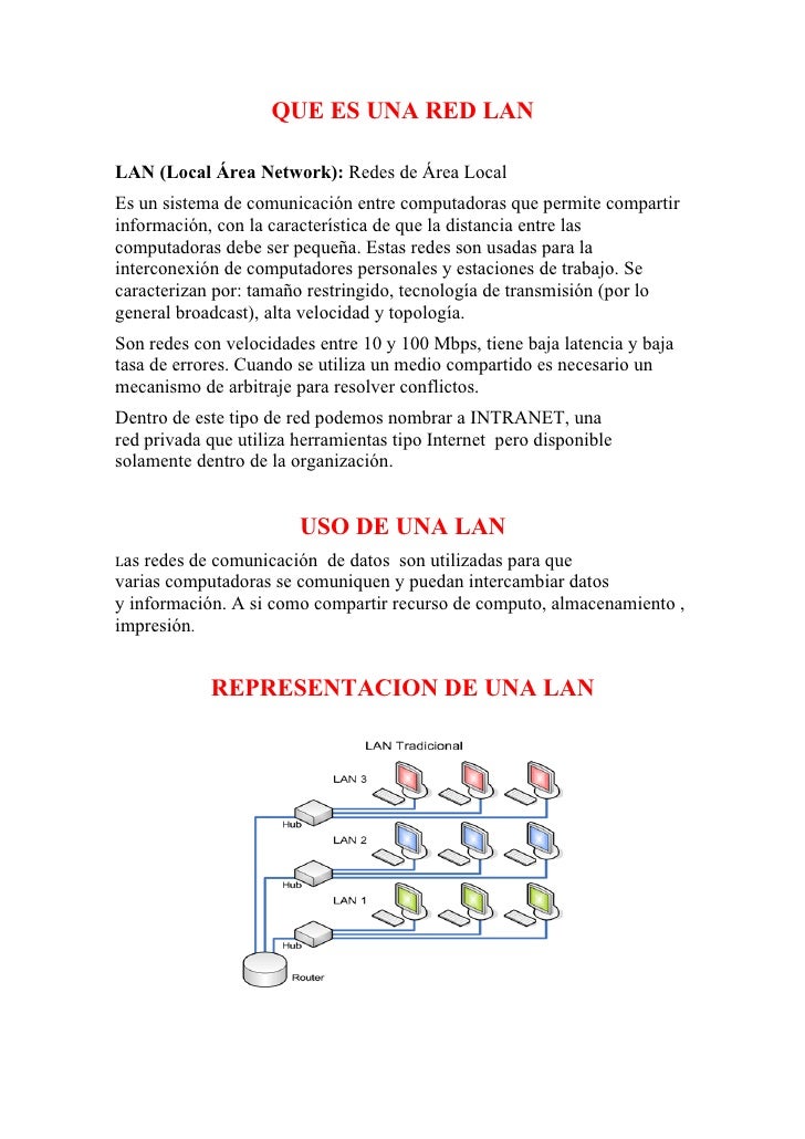 Que es una red lan