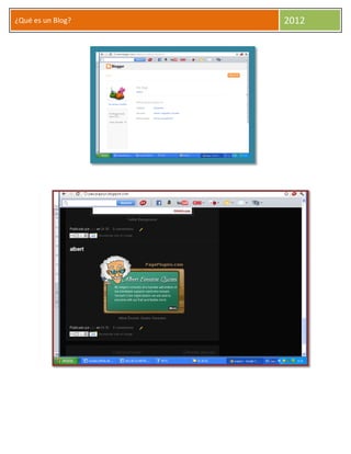 ¿Qué es un Blog?   2012
 