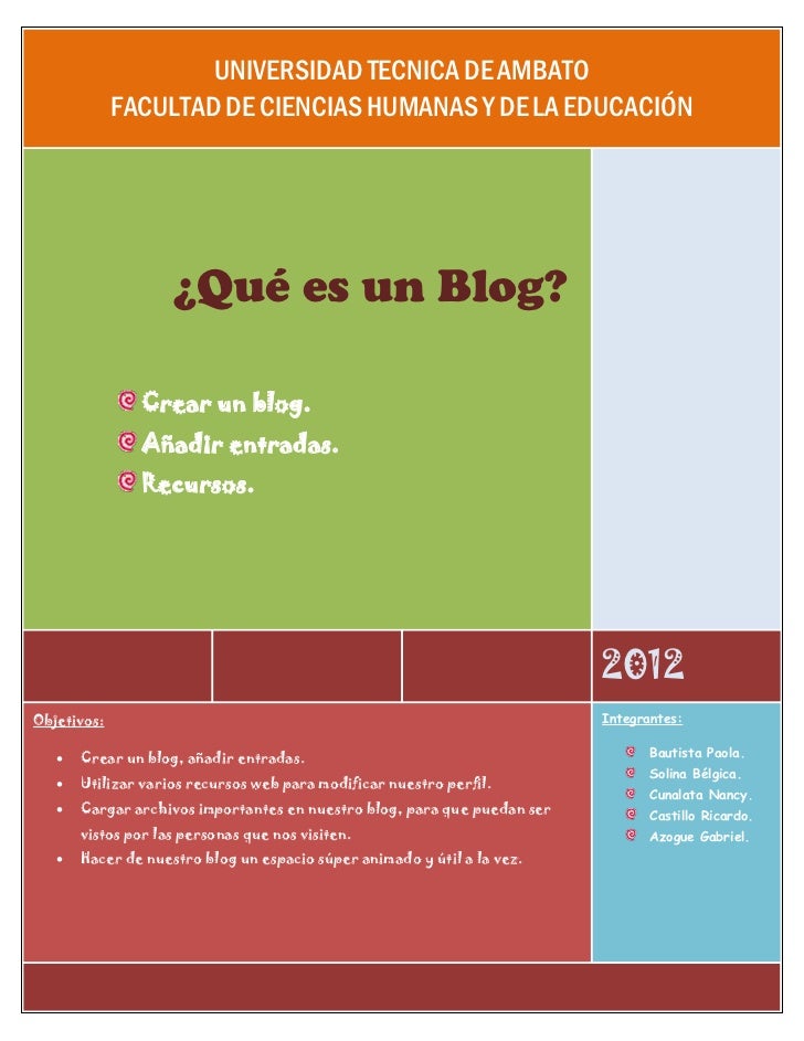 Que Es Un Blog
