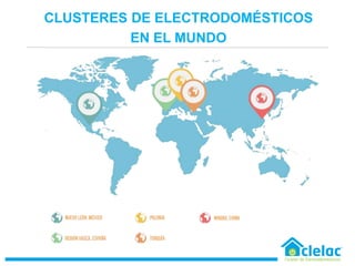 •CLUSTERES DE ELECTRODOMÉSTICOS
•EN EL MUNDO
 
