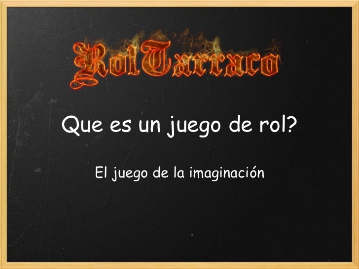 Que es un juego de rol?