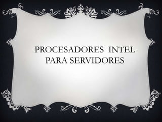 Arquitectura Intel® 64¹
