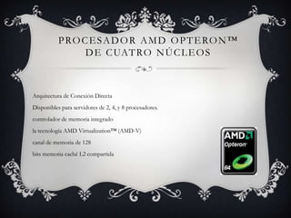 Procesador Intel Itanium secuencia 9000Tecnología Intel® Cache Safe para detectar y corregir errores de la cachéAdmite hasta 64 procesadores y un petabyte (1024 TB) de RAMHasta más de 10.000 procesadores por clústerHasta 30 MB de caché L3 de baja latenciaTecnología Intel® Turbo BoostGestión térmica avanzada de la memoria y de la CPU 