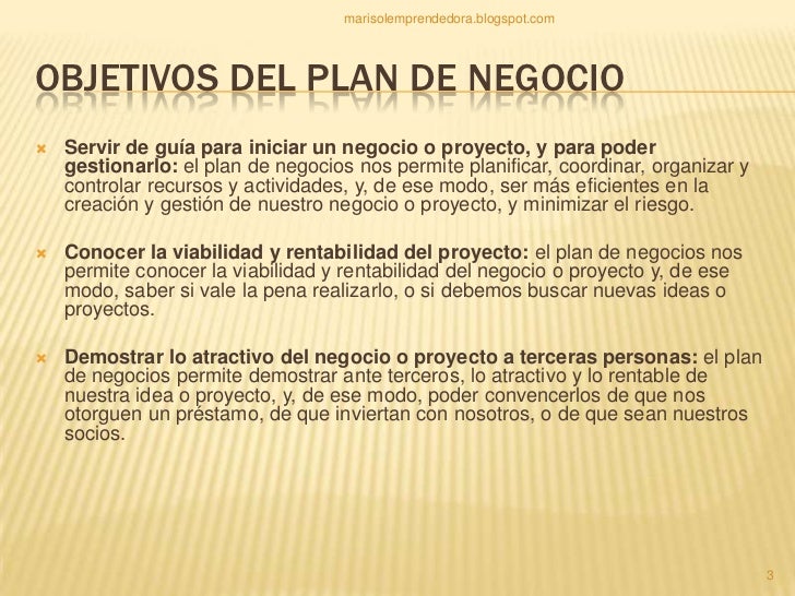 Que Es Un Plan De Negocios