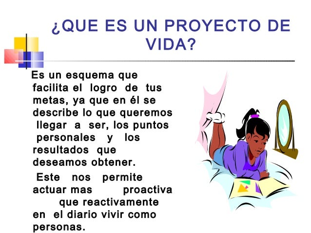 Que es un proyecto de vida