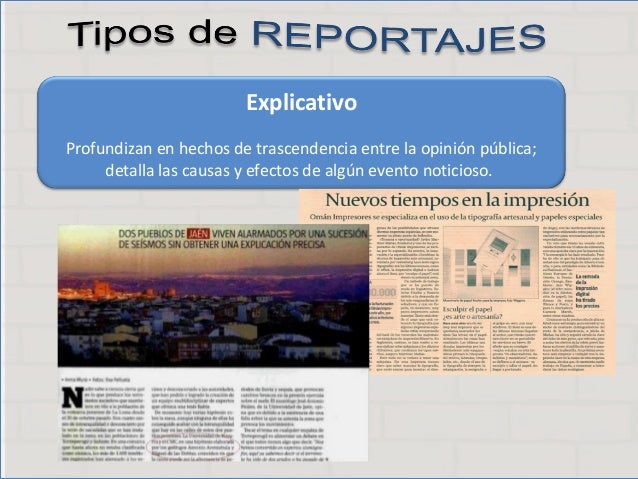 ¿Qué es un reportaje?