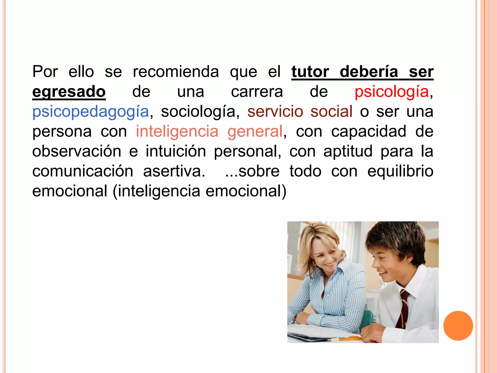 Que es un tutor | PPT