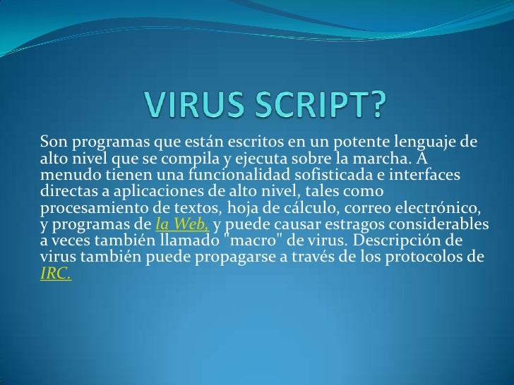 Virus Script