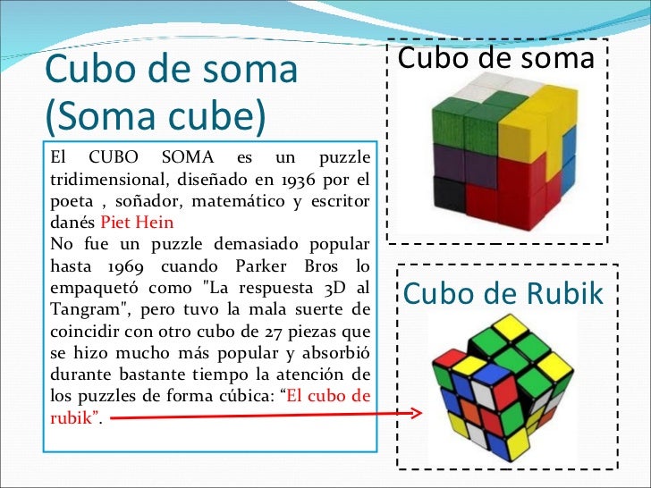 Que es y como se arma el cubo soma