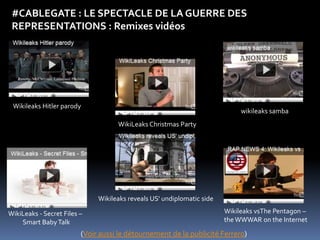 #CABLEGATE : LE SPECTACLE DE LA GUERRE DES <br />REPRESENTATIONS : Remixes vidéos<br />Wikileaks Hitler parody<br />wikile...