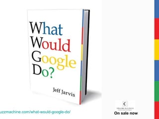 On sale now www.buzzmachine.com/what-would-google-do/ 