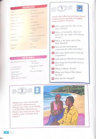 Que Hay? Pages 22 Within the barrier of the first 3 chapters | PDF