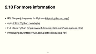 Queick: A Simple Job Queue System for Python | PDF
