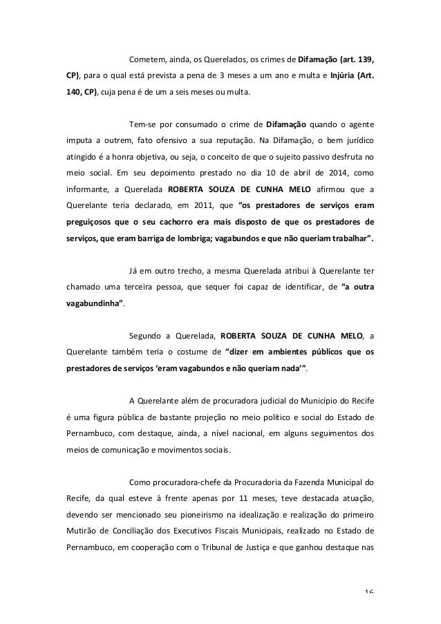 Queixa crime roberta_souza_carolina_tavares Queixa crime roberta_souza_carolina_tavares
