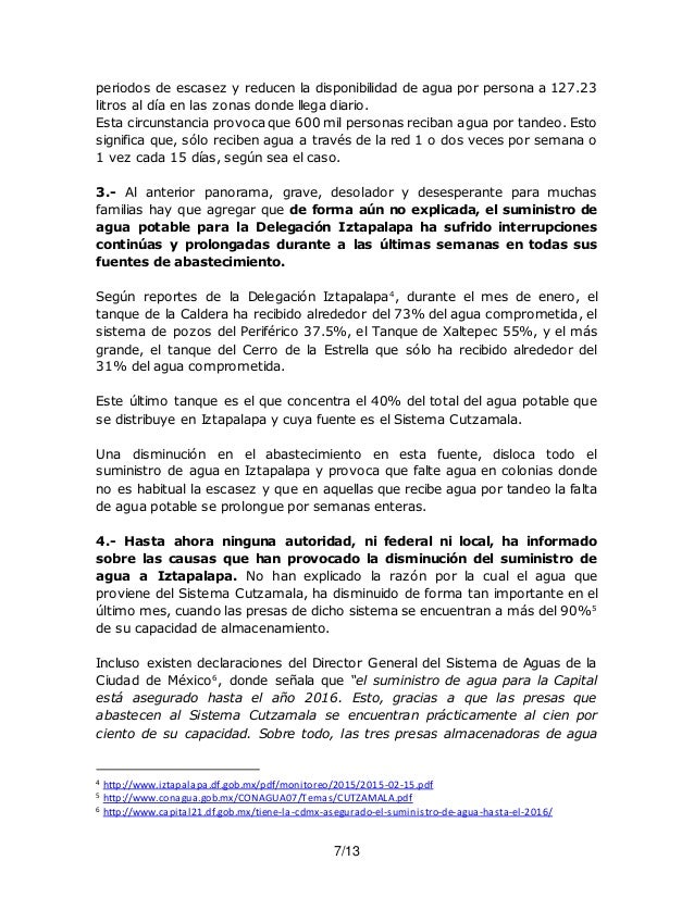 #QUEJA POR LA #FALTA DE #AGUA ANTE LA #CDHDF