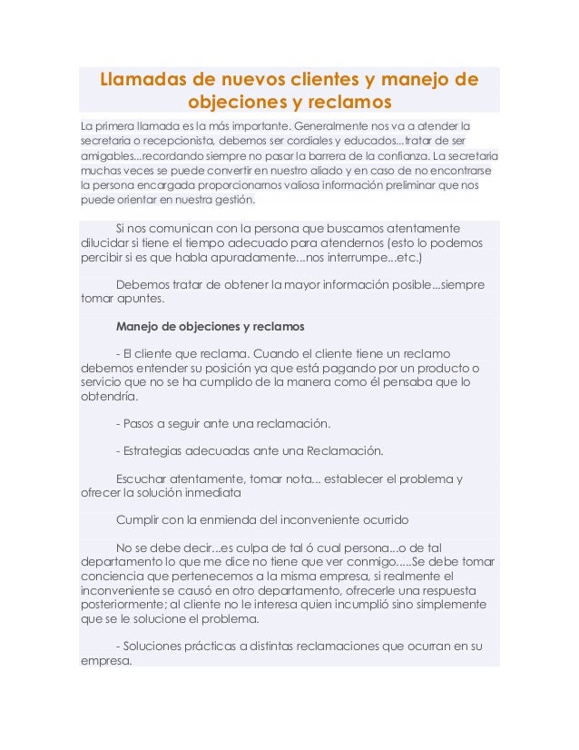 Quejas o reclamos