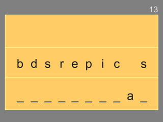 b d s r e p i c s _ _ _ _ _ _ _ _ a _ 13 