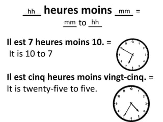 Quelle heure est-il? | PPTX
