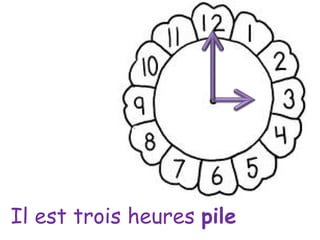 Il est trois heures  pile 