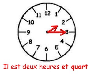 Il est deux heures  et quart 
