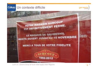 3311.07.13 | Generix Group @ Forum d'été Supply Chain Magazine
Un contexte difficile
 