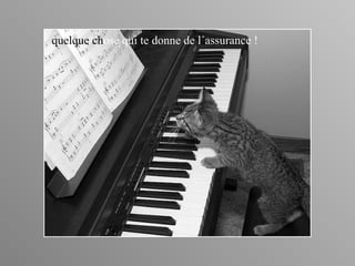 quelque chose qui te donne de l´assurance !

 