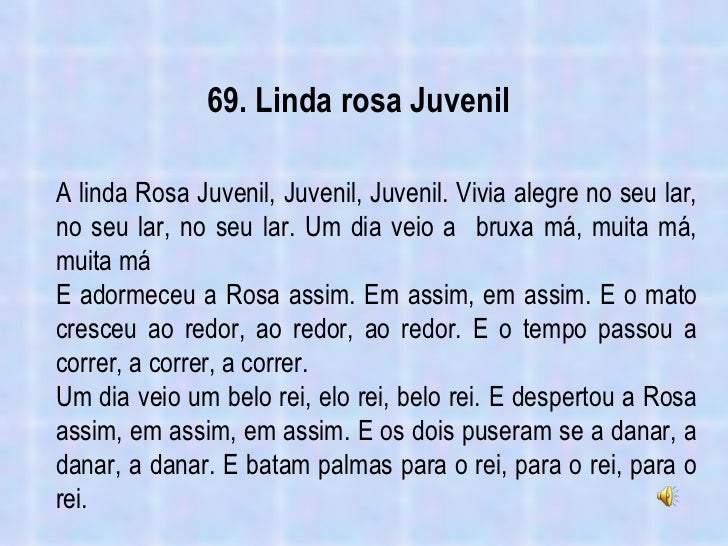 A Letra Da Música A Linda Rosa Juvenil