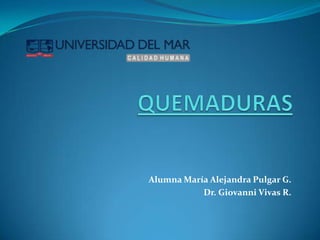 Alumna María Alejandra Pulgar G.
           Dr. Giovanni Vivas R.
 