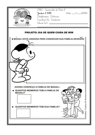 Quem cuida de mim atividade patricia | PDF