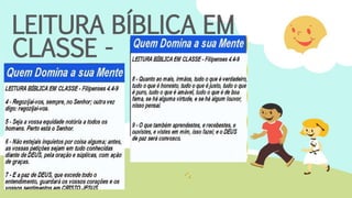 LEITURA BÍBLICA EM
CLASSE -
 