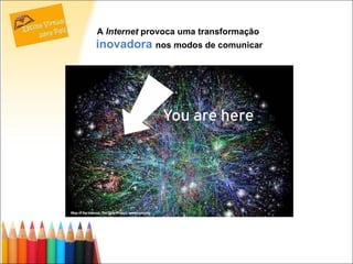 A  Internet  provoca uma transformação  inovadora   nos modos de comunicar 