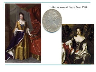 Half-crown coin of Queen Anne, 1708