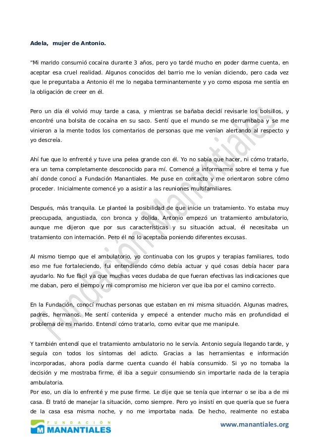 El marido ha comenzado a beber de nuevo