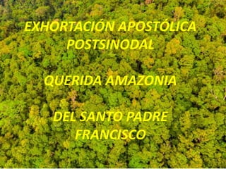 EXHORTACIÓN APOSTÓLICA
POSTSINODAL
QUERIDA AMAZONIA
DEL SANTO PADRE
FRANCISCO
 