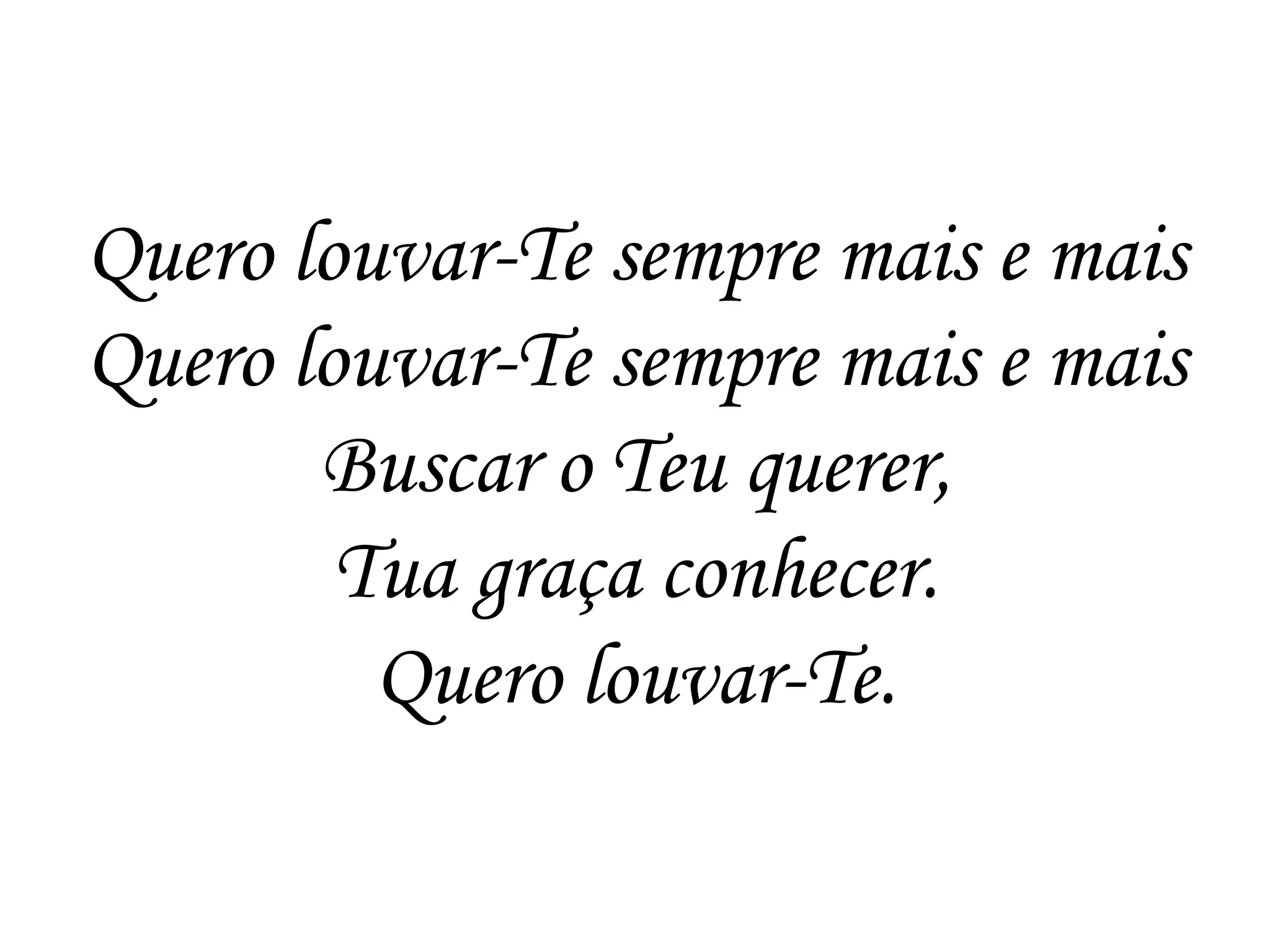 Quero louvar te(mensagem brasil) | PPS