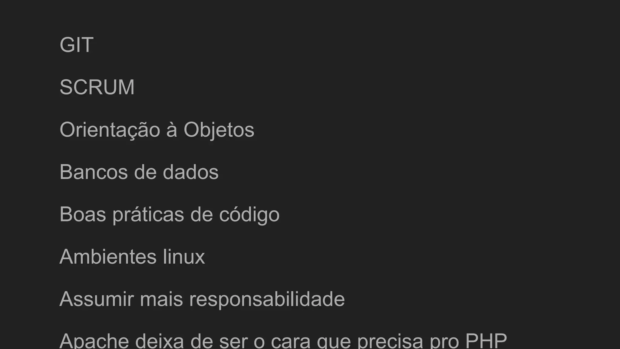 Orientação à Objetos
 