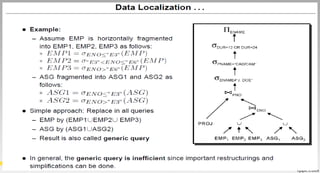 Query Decomposition and data localization 