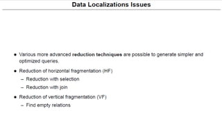 Query Decomposition and data localization 