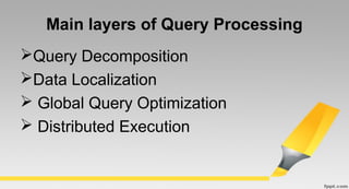 Query Decomposition and data localization | PPT