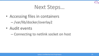 Securing Docker Containers via Osquery and Kubernetes | PPTX