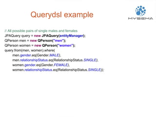 Query Dsl Example Querydsl overview 2014 | PDF