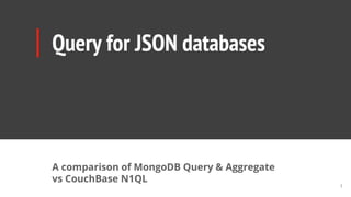 Query for json databases | PPT