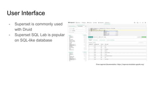 Querying Druid in SQL with Superset | PPTX
