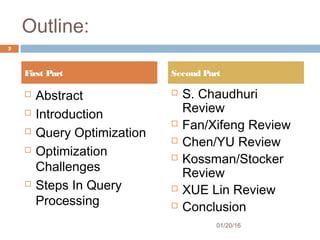 Query optimization and challenges in DDBMS with Review Algorithms. | PPT