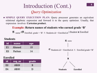 Query optimization in SQL | PDF