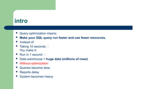Comprehensive Guide to Query Optimization and Indexing in Data ...