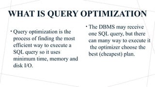 Comprehensive Guide to SQL Query Optimization and Execution Techniques ...