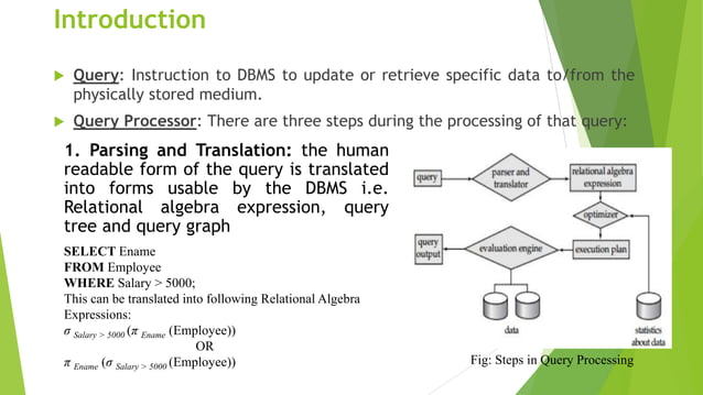 Query processing strategies in distributed database | PPT
