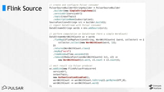 Query Pulsar Streams using Apache Flink | PDF