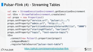 Query Pulsar Streams using Apache Flink | PDF